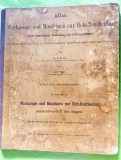 G33-I- Raritate: Atlas Unelte și mașini prelucrarea lemnului. Editie cca 1850 .
