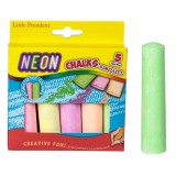Set Creta Colorata Neon Groasa 5 Bucati 11cm Non-toxica CMCLASS pentru Activitati Creative