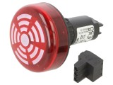 Semnalizator luminos şi acustic 24V DC, IP65, roşie - WERMA