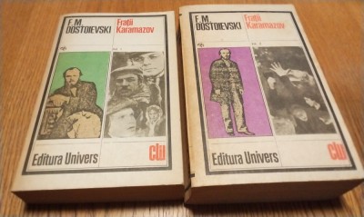 FRATII KARAMAZOV - 2 Volume - F. M. Dostoievski - 1982, 462+670 p. foto