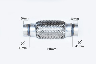 Racord Flexibil Inner &amp;amp; Outer Braid (B) 40X150 Mm 85557 FL 76404 foto