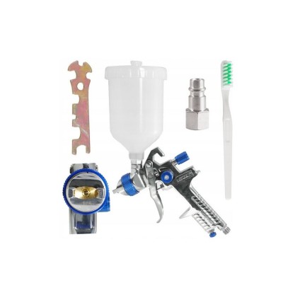 Pistol de vopsit, duza 1.5 mm, 600 ml, prindere 1/4&amp;#039;&amp;#039;, Verke foto