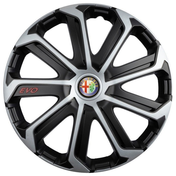Set 4 Capace Roti Evo Gri-Negru R14, Pentru ALFA ROMEO