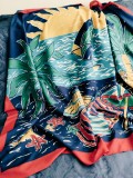 Eșarfă pt plajă, Multicolor, Sifon, Marime universala