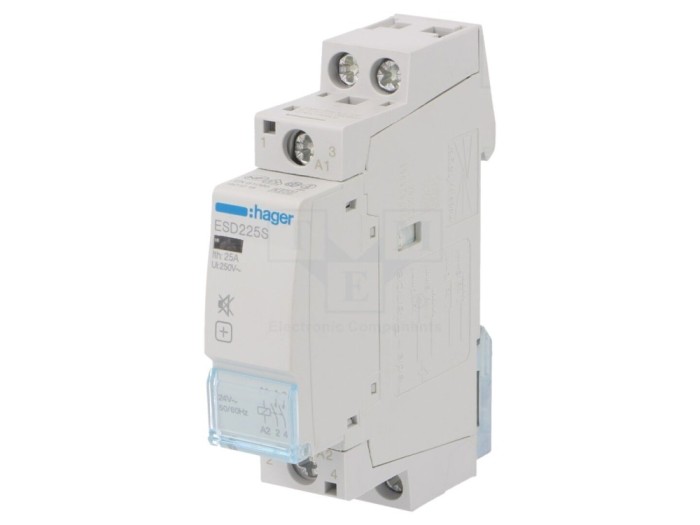 Contactor 2P 25A 24VAC NO