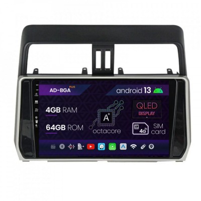 Navigatie Toyota Land Cruiser Prado J150 (2018+), Android 13, A-Octacore 4GB RAM + 64GB ROM, 10.1 Inch - AD-BGA10004+AD-BGRKIT078 foto