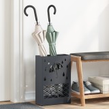 vidaXL Suport de Umbrele Antracit Metal Mediul Inserții Decorative
