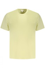 Calvin Klein Jeans Tricou barbati decolteu la baza gatului si imprimeu cu logo, Galben, XL foto