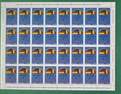 |Romania, LP 1955/2012, 20 ani incheierea tratatului Romano-German, coala, MNH foto