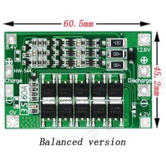 Module incarcare protectie balans BMS LiIon 3S60A 18650