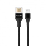 Cablu de date XO - NB118, USB - Micro USB, 2.1A, 1m, Negru Blister