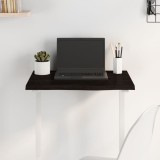 vidaXL Blat de masă gri &icirc;nchis 60x40x2 cm, lemn masiv de stejar tratat