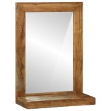 VidaXL Oglinda de baie 50x22x70 cm Lemn solid de acacia