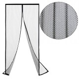 Plasa anti-insecte, pentru usa, 100x220 cm, inchidere magnetica, negru, ProCart