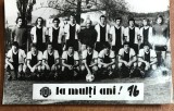 CPISTR5 Fotografie Veche Fotbal Jiul Petrosani 1976 Felicitare La Multi Ani Rar