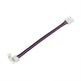 Conector pentru innadire/prelungire banda LED RGB cu 4 fire elSales ELS-CPBRGB, compatibil cu banda LED 10 mm