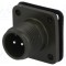 Conector circular soclu PIN 2 tată lipire argintat 13A AMPHENOL