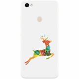 Husa silicon pentru Xiaomi Redmi Note 5A, Colorful Reindeer Jump Illustration