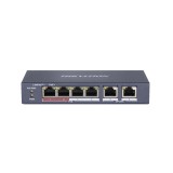 Switch 4 porturi Unmanaged POE Hikvision DS-3E0106P-E-M SafetyGuard Surveillance