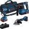 Bosch SET COMBI 18V GSR18V-45 + GWS18V-8 + GBH18V-22 + 3x GBA 18V, 4.0Ah + GAL18 ProAdvanced PowerfulTools