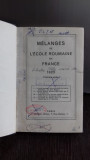 M&Eacute;LANGES DE L&#039;ECOLE ROUMAINE EN FRANCE 1925 PRIMA PARTE (AMESTECURI ALE SCOLII ROMANESTI IN FRANTA)