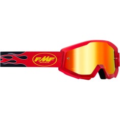 Ochelari cross/enduro/atv FMF Vision PowerCore Flame, rosu