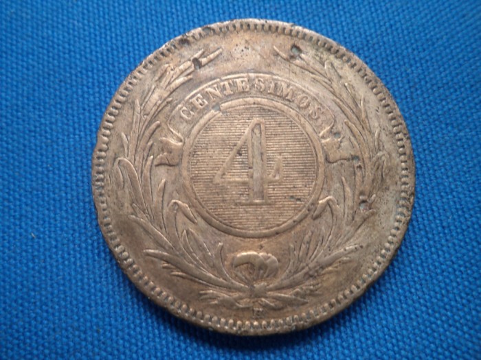 4 CENTESIMOS/A 1869-URUGUAI