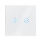 INTRERUPATOR LOGILINK, Wi-Fi Smart, ecran tactil, 2 butoane, indicator LED, compatibil TUYA, Amazon Alexa si Google Home, alb &quot;SH0125&quot; (include TV 0.1