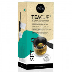 Teacup set, 60 de filtre naturfine pentru ceai + suport de prindere, Riensch&Held