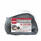 Cumpara ieftin Plapuma de puf cu doua fete gri/alb 140x200 cm, resigilat