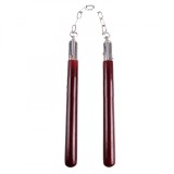 Cumpara ieftin Nunceag Nunchaku Lemn Maro 31cm Ideallstore Autoaparare Antrenament Kubotan