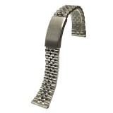 Cumpara ieftin Bratara Ceas Argintie 20mm Otel Inoxidabil Time Veranda, Finisaj Mat/Lucios, Ajustabila, Prindere Fluture, Capete Drepte