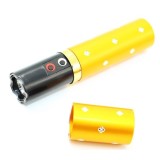 Cumpara ieftin Electrosoc Ruj Autoaparare 3800kv cu Lanterna LED, Acumulator, 110mm, 60g, Auriu/Galben
