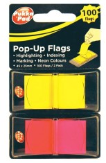 Etichete indexare - Pukka Pad - Neon Colours, 45x25mm, 100 file | Pukka Pad