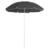 Umbrela de soare de exterior, stalp din otel, antracit, 180 cm GartenMobel Dekor, vidaXL