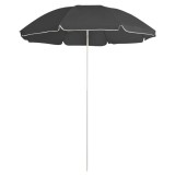 Cumpara ieftin Umbrelă de soare de grădină, st&acirc;lp din oțel, antracit, 180 cm
