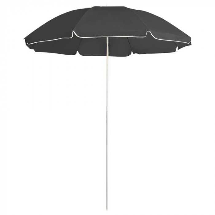 Umbrela de soare de exterior, stalp din otel, antracit, 180 cm GartenMobel Dekor