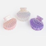 Set 3 Clame de Par cu Forma de Scoica, 5 cm, Multicolore, cu Strasuri, CMCLASS