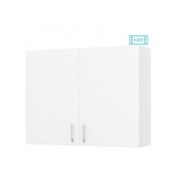 Dulap baie suspendat Roma, front MDF, 2 usi, polita, 80 x 68 cm, alb