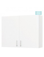 Dulap baie suspendat Roma, front MDF, 2 usi, polita, 80 x 68 cm, alb