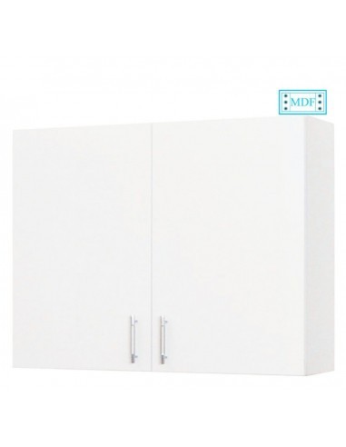 Dulap baie suspendat Roma, front MDF, 2 usi, polita, 80 x 68 cm, alb
