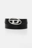 Diesel curea de piele cu două fețe OVAL D LOGO B-1DR W REV II culoarea negru, X09874.P1245