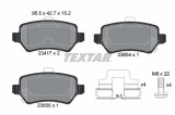 TEXTAR 2341703 set placute frana,frana disc