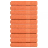 VidaXL Prosoape 10 buc Portocaliu 100x200 cm 360 g/m&sup2; 100% bumbac