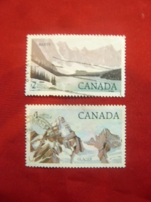 2 Serii Canada 1984-85-Parcuri Nationale ,1+1 val.stampilate foto