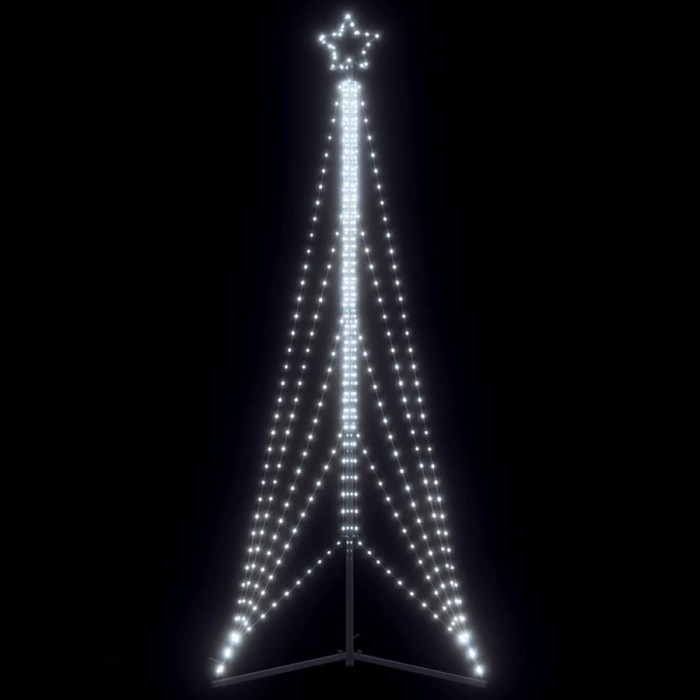 vidaXL Pom de Crăciun LED 525 LED-uri Alb Rece 302 cm