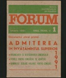 Cumpara ieftin FORUM - REVISTA UNIVERSITARILOR DIN ROM&Acirc;NIA - NR. 1, ANUL XXXIII IANUARIE 1991