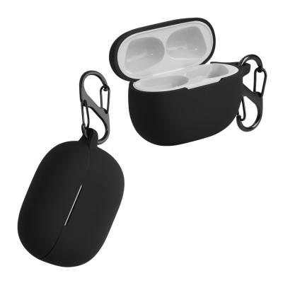 Husa pentru casti Xiaomi Redmi Buds 4 Pro, Kwmobile, Negru, Silicon, 59289.01 foto