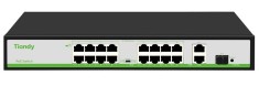 Switch PoE Tiandy, 16 porturi PoE, 180W, VLAN/Extend, AI Mode, TC-P3S019-H1621AT180 SafetyGuard Surveillance foto
