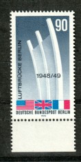 GERMANIA BERLIN 1974 EVENIMENT ISTORIC , BLOCADA BERLINULUI, TIMBRU NESTAMPILAT
